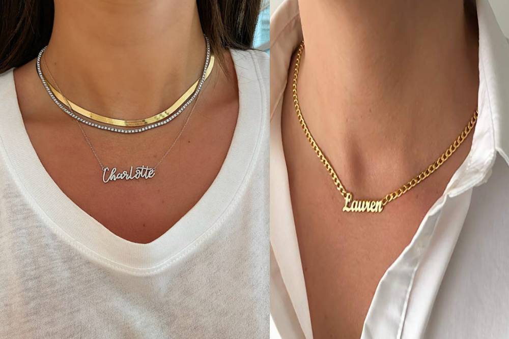 A personalized necklace